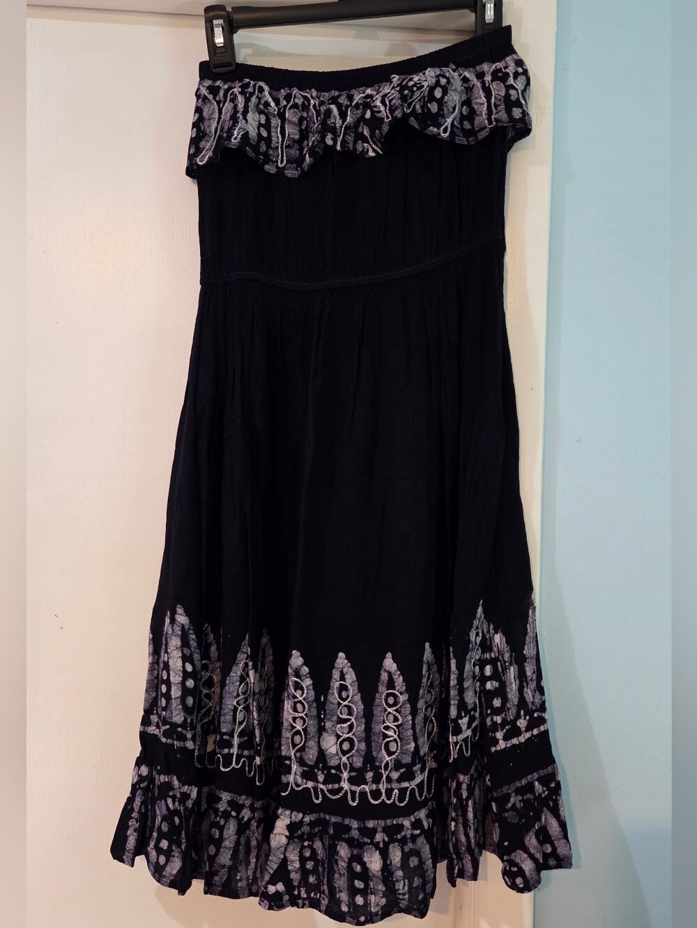 Belize Women's Navy Blue Strapless Coverup, Free Size O/S